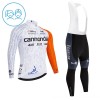 Kind Fietskleding (Fietsshirt Lange Mouw + Lange Koersbroek) 2026 Cannondale - Wit