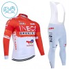 Kind Fietskleding (Fietsshirt Lange Mouw + Lange Koersbroek) 2026 INEOS Grenadiers - Rood