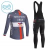 Kind Fietskleding (Fietsshirt Lange Mouw + Lange Koersbroek) 2026 Netcompany Ineos Gray Version