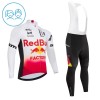 Kind Fietskleding (Fietsshirt Lange Mouw + Lange Koersbroek) 2026 Redbull Factory - Wit