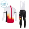 Kind Fietskleding (Fietsshirt Lange Mouw + Lange Koersbroek) 2026 Redbull Factory - Wit