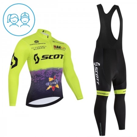 Kind Fietskleding (Fietsshirt Lange Mouw + Lange Koersbroek) 2026 Scott - Groente Kind Fietskleding (Fietsshirt Lange Mouw + Lange Koersbroek) 2026 Scott - Groente