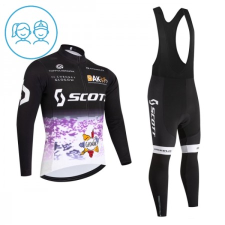 Kind Fietskleding (Fietsshirt Lange Mouw + Lange Koersbroek) 2026 Scott - Zwart Kind Fietskleding (Fietsshirt Lange Mouw + Lange Koersbroek) 2026 Scott - Zwart