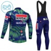 Kind Fietskleding (Fietsshirt Lange Mouw + Lange Koersbroek) 2026 Soudal Quick Step - Blauw