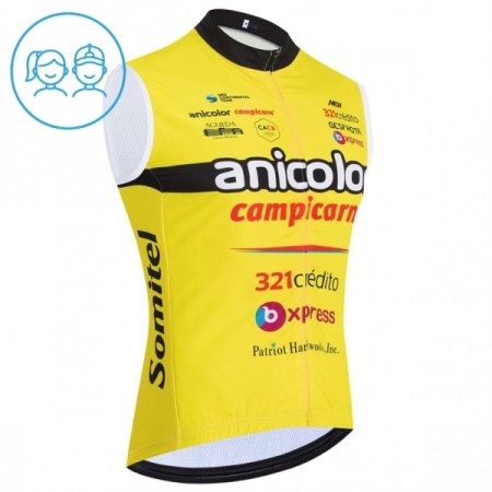 Kind Fietsvest 2026 Anicolor Campicarn - Geel Kind Fietsvest 2026 Anicolor Campicarn - Geel