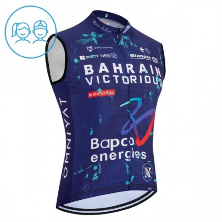 Kind Fietsvest 2026 Bahrain Victorious - Blauw