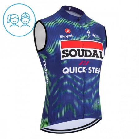 Kind Fietsvest 2026 Soudal Quick Step - Blauw Kind Fietsvest 2026 Soudal Quick Step - Blauw