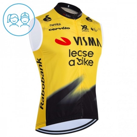 Kind Fietsvest 2026 Visma Lease A Bike - Geel Kind Fietsvest 2026 Visma Lease A Bike - Geel