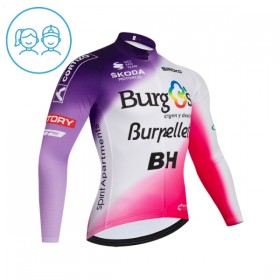 Kind Wielershirt 2026 Burgos Burpellet BH Lange Mouw - Rood