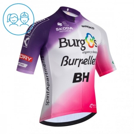 Kind Wielershirt 2026 Burgos Burpellet BH - Rood