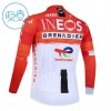 Kind Wielershirt 2026 INEOS Grenadiers Lange Mouw - Rood