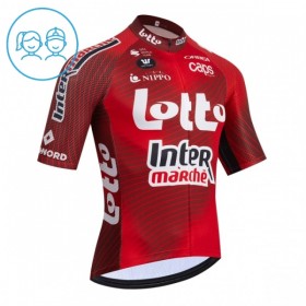 Kind Wielershirt 2026 Lotto Intermarche - Rood