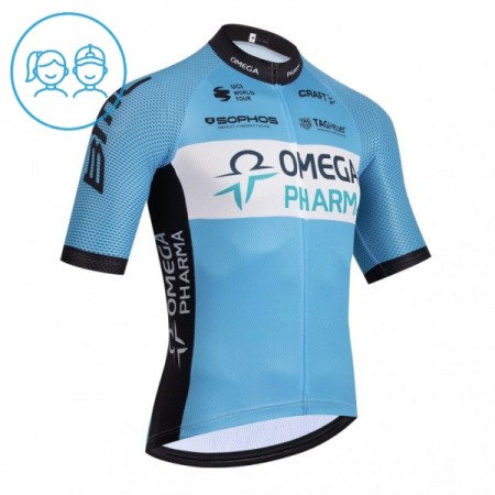 Kind Wielershirt 2026 Omega Pharma - Blauw Kind Wielershirt 2026 Omega Pharma - Blauw