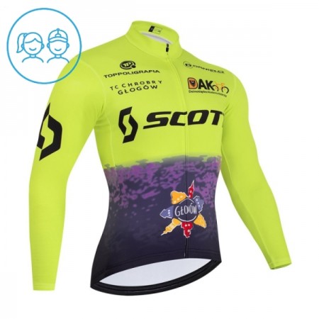 Kind Wielershirt 2026 Scott Lange Mouw - Groente Kind Wielershirt 2026 Scott Lange Mouw - Groente