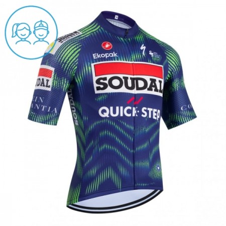 Kind Wielershirt 2026 Soudal Quick Step - Blauw Kind Wielershirt 2026 Soudal Quick Step - Blauw