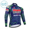 Kind Wielershirt 2026 Soudal Quick Step Lange Mouw - Blauw Kind Wielershirt 2026 Soudal Quick Step Lange Mouw - Blauw