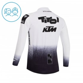 Kind Wielershirt 2026 Tirol KTM Lange Mouw - Wit