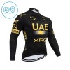 Kind Wielershirt 2026 UAE TEAM EMIRATES XRG Lange Mouw - Geel