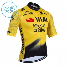 Kind Wielershirt 2026 Visma Lease A Bike - Geel