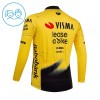 Kind Wielershirt 2026 Visma Lease A Bike Lange Mouw - Geel