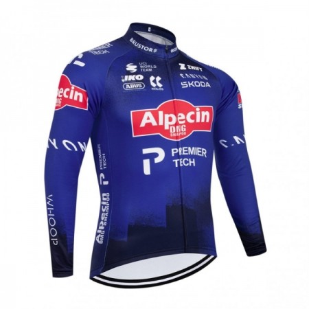 Wielershirt 2026 Alpecin Premier Tech Lange Mouw - Blauw Wielershirt 2026 Alpecin Premier Tech Lange Mouw - Blauw
