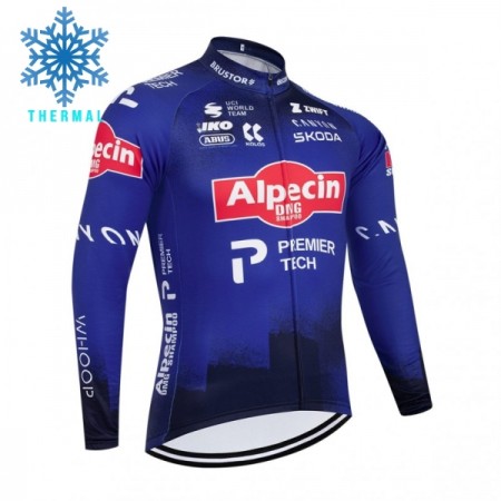Wielershirt 2026 Alpecin Premier Tech Winter Thermal Fleece - Blauw