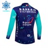 Wielershirt 2026 Bahrain Victorious Winter Thermal Fleece - Blauw