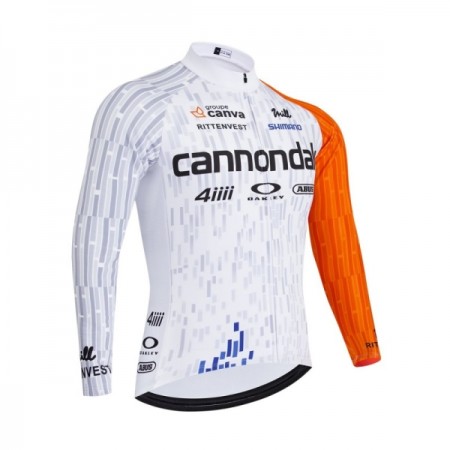 Wielershirt 2026 Cannondale Lange Mouw - Wit