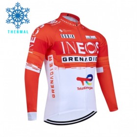 Wielershirt 2026 INEOS Grenadiers Winter Thermal Fleece - Rood