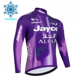 Wielershirt 2026 Jayco Alula Purple Version Winter Thermal Fleece