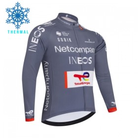 Wielershirt 2026 Netcompany Ineos Gray Version Winter Thermal Fleece
