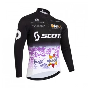 Wielershirt 2026 Scott Lange Mouw - Zwart