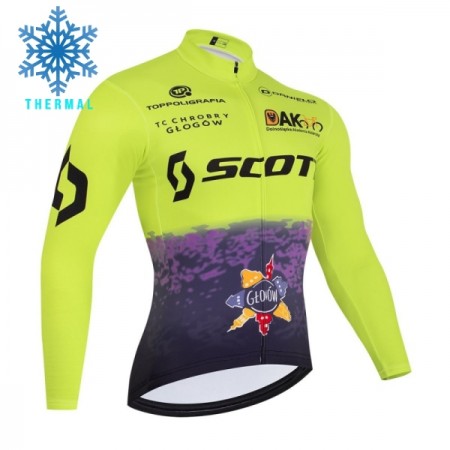 Wielershirt 2026 Scott Winter Thermal Fleece - Groente