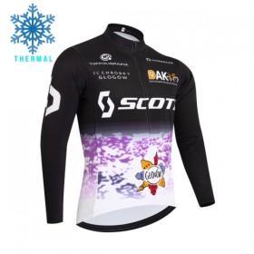 Wielershirt 2026 Scott Winter Thermal Fleece - Zwart