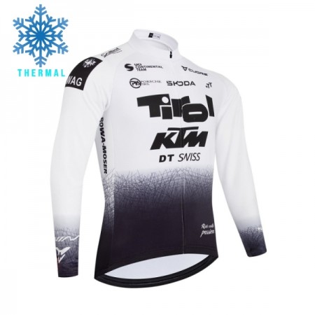 Wielershirt 2026 Tirol KTM Winter Thermal Fleece - Wit