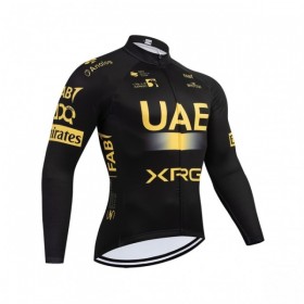 Wielershirt 2026 UAE TEAM EMIRATES XRG Lange Mouw - Geel