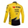 Wielershirt 2026 Visma Lease A Bike Lange Mouw - Geel