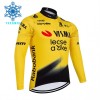 Wielershirt 2026 Visma Lease A Bike Winter Thermal Fleece - Geel